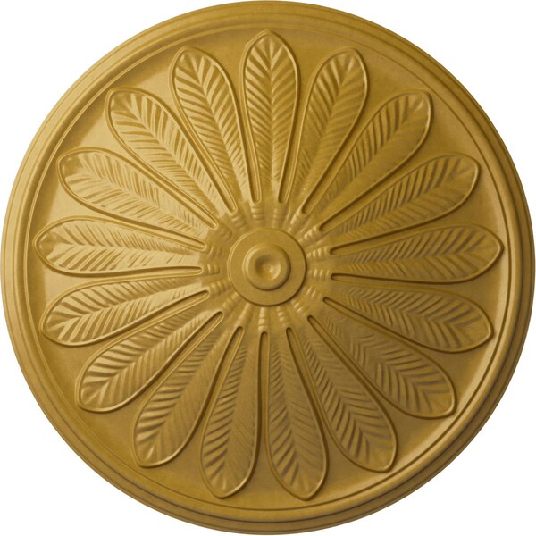 Ekena Millwork Brontes Ceiling Medallion (Fits Canopies up to 3 5/8"), 25 1/2"OD x 5 1/2"P, Iridescent Gold CM25BRIGS - main